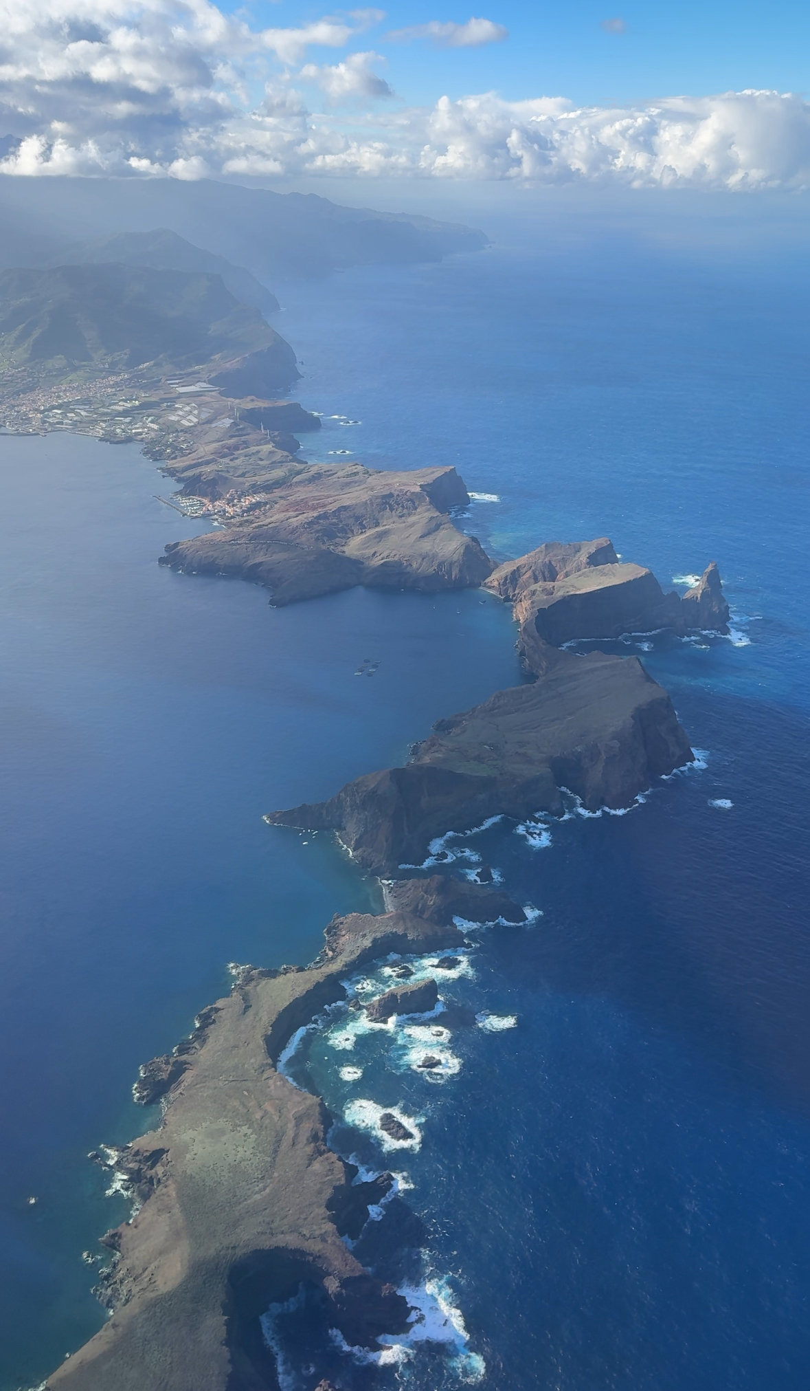 Madeira aerial coastline