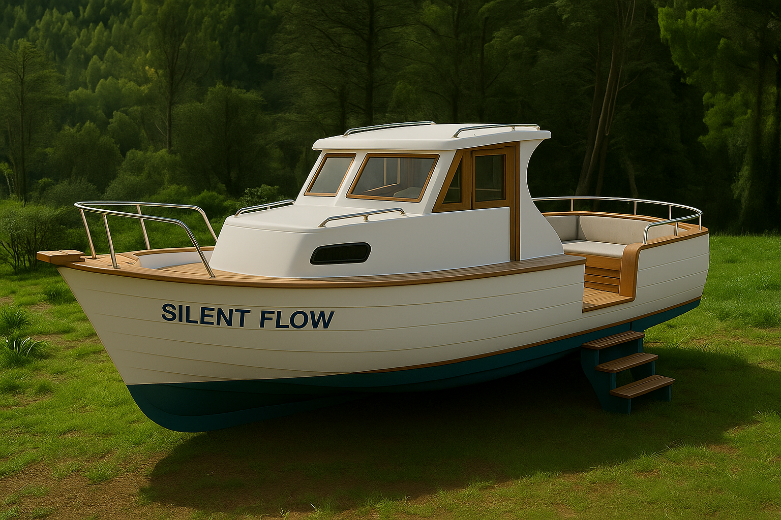 Silent Flow — interior workspace vision